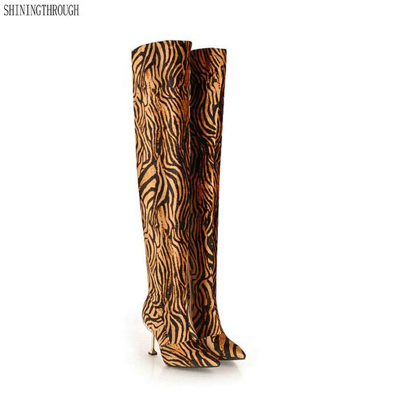 new leopard women high heels over the knee high boots winter warm dancing shoes woman ladies party dress shoes large size 42 43, Black
new leopard women high heels over the knee high boots winter warm dancing shoes woman ladies party dress shoes large size 42 43, Black