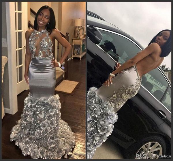 2020 new silver evening dresses with lace applique sleeveless mermaid prom dresses with rose flowers custom made formal party gowns, Black;red
2020 new silver evening dresses with lace applique sleeveless mermaid prom dresses with rose flowers custom made formal party gowns, Black;red