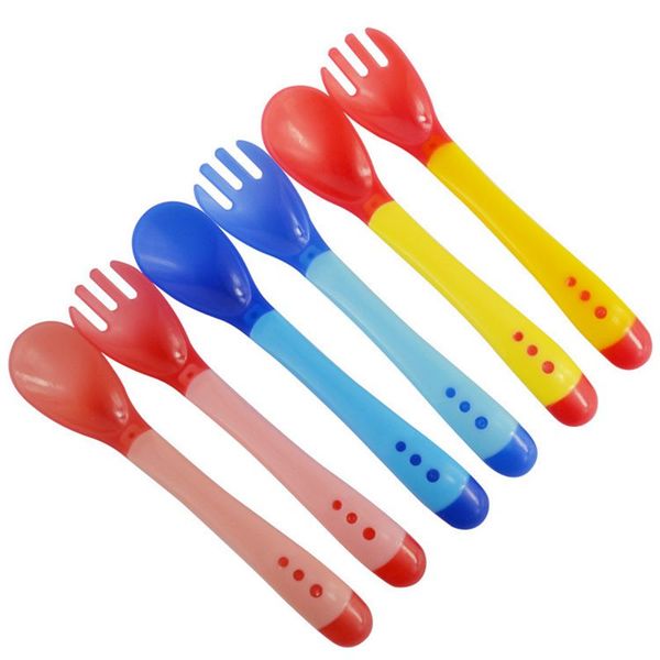 infant safety temperature sensing spoon fork children flatware silicone feeding spoon for kids
infant safety temperature sensing spoon fork children flatware silicone feeding spoon for kids