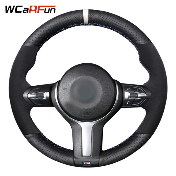 wcarfun black suede leather car steering wheel cover for f30 f33 f87 m2 f80 m3 f82 m4 m5 f12 f13 m6 f85 x5 m f86 x6 m sport
wcarfun black suede leather car steering wheel cover for f30 f33 f87 m2 f80 m3 f82 m4 m5 f12 f13 m6 f85 x5 m f86 x6 m sport