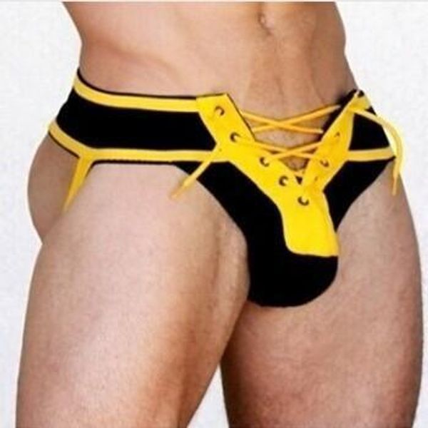 costumes tm thongs mens footballer lace up jockstrap ,3 .15 "waistband front lacing gay string open underwear trend us size s ~xl, Black;white
costumes tm thongs mens footballer lace up jockstrap ,3 .15 "waistband front lacing gay string open underwear trend us size s ~xl, Black;white