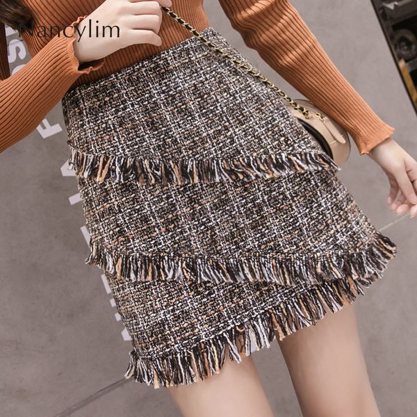 autumn winter fashion plaid wool asymmetric fringe a-line skirt lady all-match woolen skirts girls student mini skirt high waist, Black
autumn winter fashion plaid wool asymmetric fringe a-line skirt lady all-match woolen skirts girls student mini skirt high waist, Black