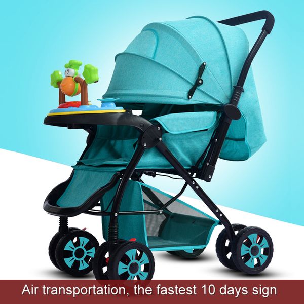 suitable for 0-3 years old baby can sit light folding high landscape absorber children baby stroller with music box two-wa
suitable for 0-3 years old baby can sit light folding high landscape absorber children baby stroller with music box two-wa