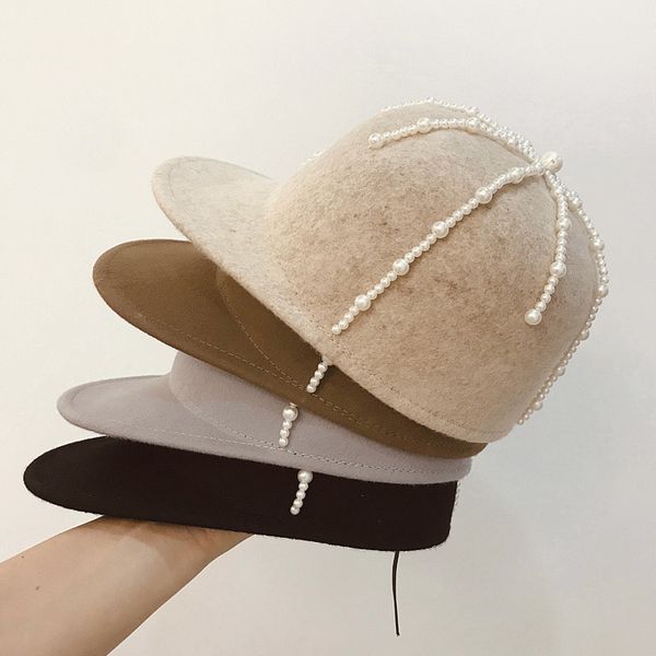2019 new fashion pure wool baseball cap elegant pearls trimmed women warm visor winter cap equestrian hat knight hat woolen, Blue;gray
2019 new fashion pure wool baseball cap elegant pearls trimmed women warm visor winter cap equestrian hat knight hat woolen, Blue;gray