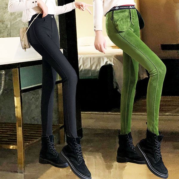 women winter warm pants velvet thick trousers high waist elastic stretch straight pants plus size 3xl office lady female, Black;white
women winter warm pants velvet thick trousers high waist elastic stretch straight pants plus size 3xl office lady female, Black;white