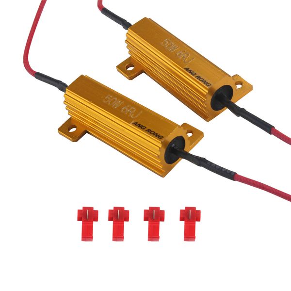 2x signal turn indicator fog light car bulbs canbus error 50w 6 ohm load resistor
2x signal turn indicator fog light car bulbs canbus error 50w 6 ohm load resistor