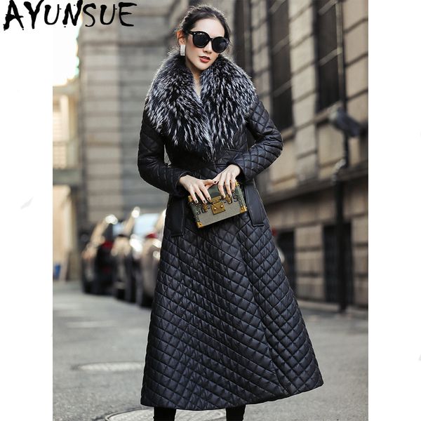 ayunsue genuine leather jacket 2019 winter jacket women 100% real sheepskin coat female fur collar long down jackets my3852, Black
ayunsue genuine leather jacket 2019 winter jacket women 100% real sheepskin coat female fur collar long down jackets my3852, Black