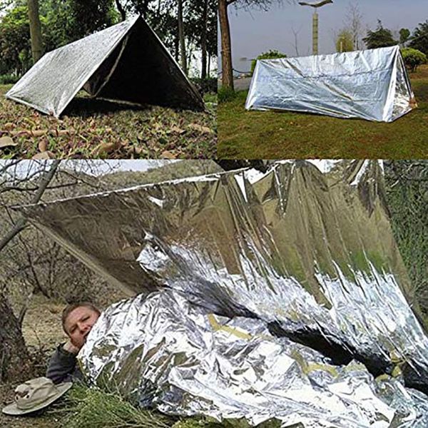 outdoor temporary emergency tent multi-functional reusable sleeping bag insulation blanket warm sunshade sunscreen blanket
outdoor temporary emergency tent multi-functional reusable sleeping bag insulation blanket warm sunshade sunscreen blanket