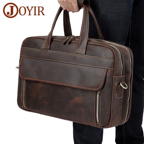 joyir crazy horse leather messenger bag men's briefcase vintage lapbag male genuine leather briefcase business travel
joyir crazy horse leather messenger bag men's briefcase vintage lapbag male genuine leather briefcase business travel