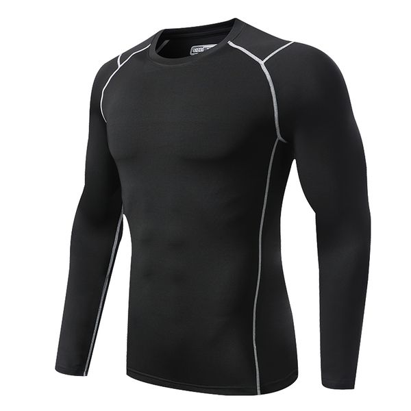 workout shirt men compression quick dry running t shirt fitness gym long sleeve tight sport for mens training shirts, Black;blue
workout shirt men compression quick dry running t shirt fitness gym long sleeve tight sport for mens training shirts, Black;blue