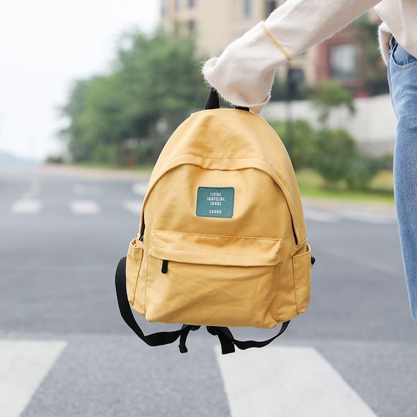 korean backpack 2020 new canvas bag fashion student schoolbag backpack