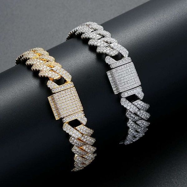7 8inches 13mm iced out chain bracelet for men luxury designer mens bling diamond cuban link chains bracelets hip hop gold silver jewelry, Black
7 8inches 13mm iced out chain bracelet for men luxury designer mens bling diamond cuban link chains bracelets hip hop gold silver jewelry, Black