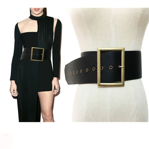 women waist belt wider artificial leather black with square buckle fashion all match for dresses shirt coat classy ladies belt, Black;brown
women waist belt wider artificial leather black with square buckle fashion all match for dresses shirt coat classy ladies belt, Black;brown