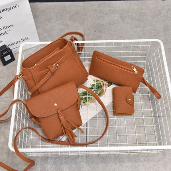 mother-in-law bag four-piece/set new korean bucket tassel women's shoulder bag messenger mobile phone coin purse wild package
mother-in-law bag four-piece/set new korean bucket tassel women's shoulder bag messenger mobile phone coin purse wild package