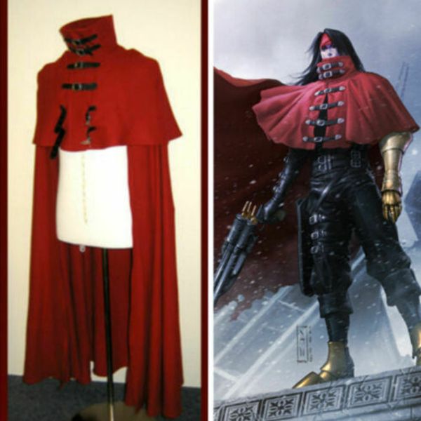 новый винсент валентайн косплей красный плащ cape final fantasy vii косплей костюм, Black;red
новый винсент валентайн косплей красный плащ cape final fantasy vii косплей костюм, Black;red