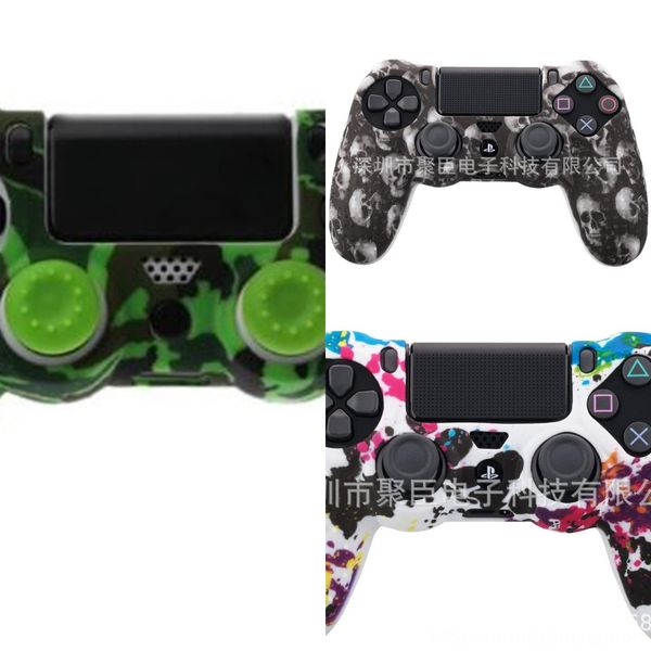 k01i4 studded pro case rubber cover skin silicone for ps4 ds4 anti-slip slim controller with 8 caps
k01i4 studded pro case rubber cover skin silicone for ps4 ds4 anti-slip slim controller with 8 caps