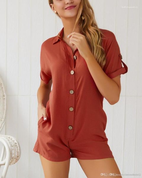 jumpsuit new designer solid stand collar casual rompers female holidays beach shorts fashion button ladies, Black;white
jumpsuit new designer solid stand collar casual rompers female holidays beach shorts fashion button ladies, Black;white