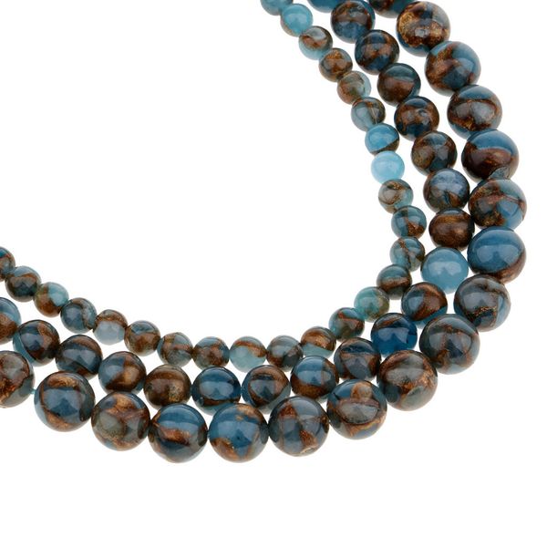 smooth natural blue crazy agate gemstone beads strand findings 6mm-10mm for necklace bracelet making, Silver
smooth natural blue crazy agate gemstone beads strand findings 6mm-10mm for necklace bracelet making, Silver