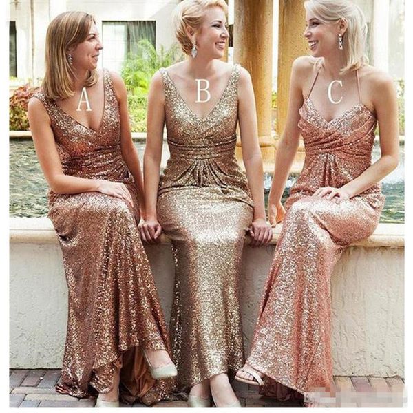 2019 bling sequins v neck halter bridesmaid dresses sheath mermaid ruched garden wedding guest dress plus size maid of honor gowns, White;pink
2019 bling sequins v neck halter bridesmaid dresses sheath mermaid ruched garden wedding guest dress plus size maid of honor gowns, White;pink