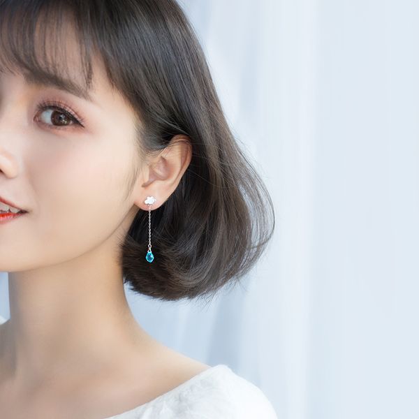 aroch s925 silver cloud earring girl fresh white asymmetric synthetic blue crystal ear accessories e9599
aroch s925 silver cloud earring girl fresh white asymmetric synthetic blue crystal ear accessories e9599