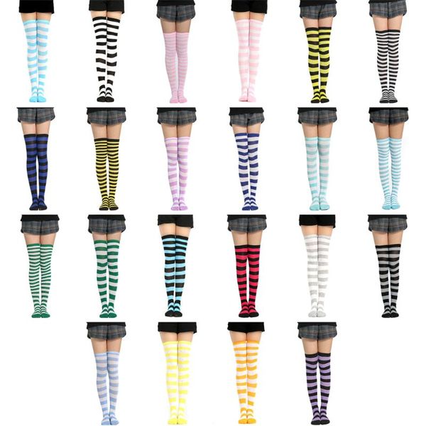 socks & hosiery women girls knitted cosplay long contrast color stripes over knee thigh high stocking fancy dress halloween party costume, Black;white
socks & hosiery women girls knitted cosplay long contrast color stripes over knee thigh high stocking fancy dress halloween party costume, Black;white