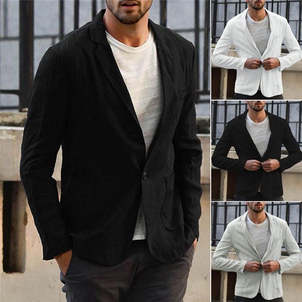 2020 новое прибытие мужчины блейзер льняная куртка slim fit пальто повседневная верхняя одежда однобортный мужской пиджак пальто высокое кач, White;black
2020 новое прибытие мужчины блейзер льняная куртка slim fit пальто повседневная верхняя одежда однобортный мужской пиджак пальто высокое кач, White;black