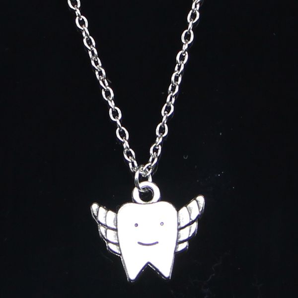 20pcs new fashion necklace 20x18mm tooth fairy teeth silver pendants short long women men colar gift jewelry choker
20pcs new fashion necklace 20x18mm tooth fairy teeth silver pendants short long women men colar gift jewelry choker