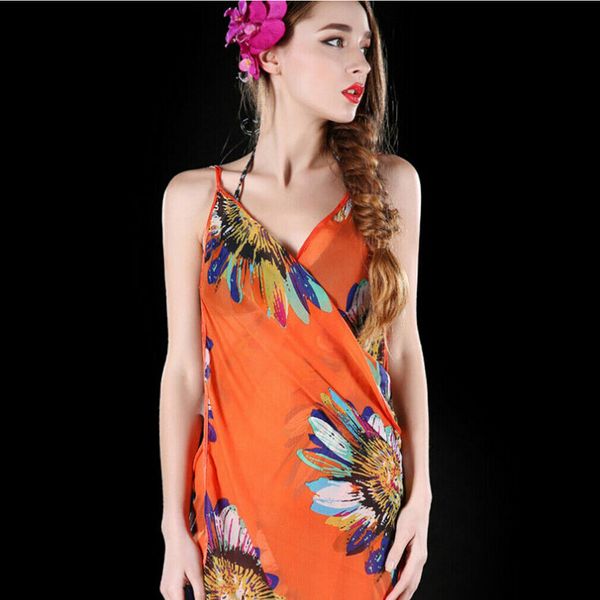 hirigin summer women ladies sunflower bathing suit bikini swimwear floral cover up beach dress sarong wrap beachwear, Blue;gray
hirigin summer women ladies sunflower bathing suit bikini swimwear floral cover up beach dress sarong wrap beachwear, Blue;gray