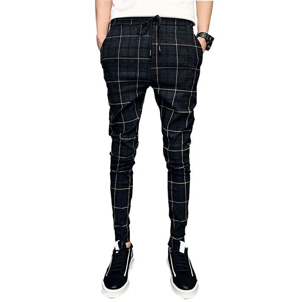men's pants men slim fit british plaid mens fashion 2021 summer casual young man hip hop trousers male, Black
men's pants men slim fit british plaid mens fashion 2021 summer casual young man hip hop trousers male, Black