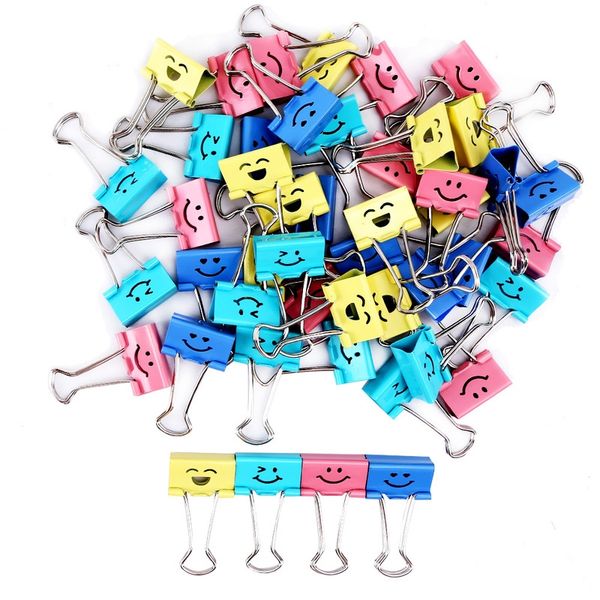 1/5/10pcs /set metal binder clips cute kawaii smile fashion sweet expression food bag clips random mixed 19mm wide note clips
1/5/10pcs /set metal binder clips cute kawaii smile fashion sweet expression food bag clips random mixed 19mm wide note clips