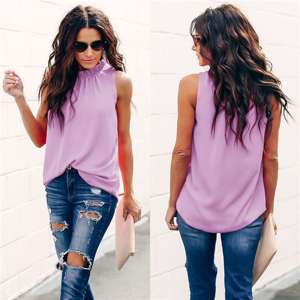 dhl women summer sleeveless shirts stand collar casual pleated flowy tunic loose tank 12colors s-2xl, White
dhl women summer sleeveless shirts stand collar casual pleated flowy tunic loose tank 12colors s-2xl, White
