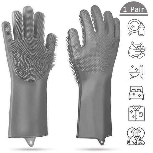 1pair silicone cleaning gloves kitchen accessories not hurt hands dishwashing gloves household scrubbers kitchen cleaning tools
1pair silicone cleaning gloves kitchen accessories not hurt hands dishwashing gloves household scrubbers kitchen cleaning tools