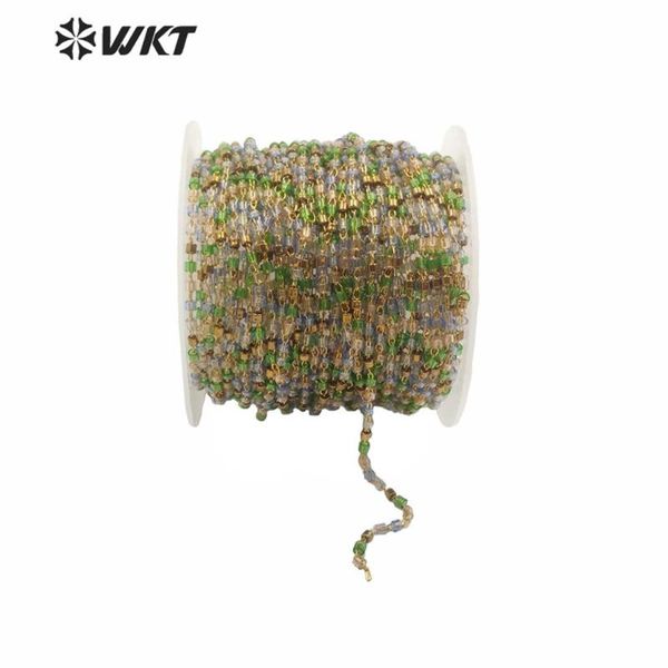 wt-rbc156 wholesale stone bead jewelry chain mixed color 2mm miyuki beads bohemian gold plated brass chain for female gift, Silver
wt-rbc156 wholesale stone bead jewelry chain mixed color 2mm miyuki beads bohemian gold plated brass chain for female gift, Silver