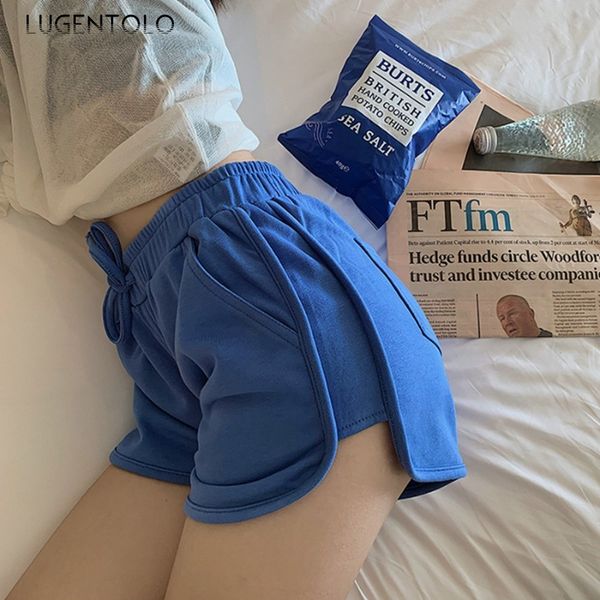 lugentolo women shorts summer high elastic waist spring simple korean thin solid student casual sprots pocket joker shorts, White;black
lugentolo women shorts summer high elastic waist spring simple korean thin solid student casual sprots pocket joker shorts, White;black
