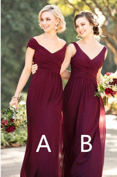 2020 boho v neck bridesmaid dresses chiffon maid of honor gowns party formal wear custom made, White;pink
2020 boho v neck bridesmaid dresses chiffon maid of honor gowns party formal wear custom made, White;pink