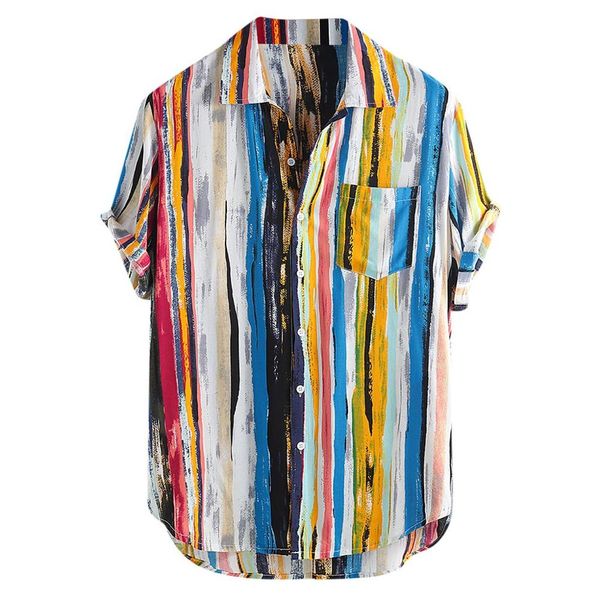 2019 new fashion summer mens casual multi color lump chest pocket short sleeve round hem loose shirts blouse, White;black
2019 new fashion summer mens casual multi color lump chest pocket short sleeve round hem loose shirts blouse, White;black
