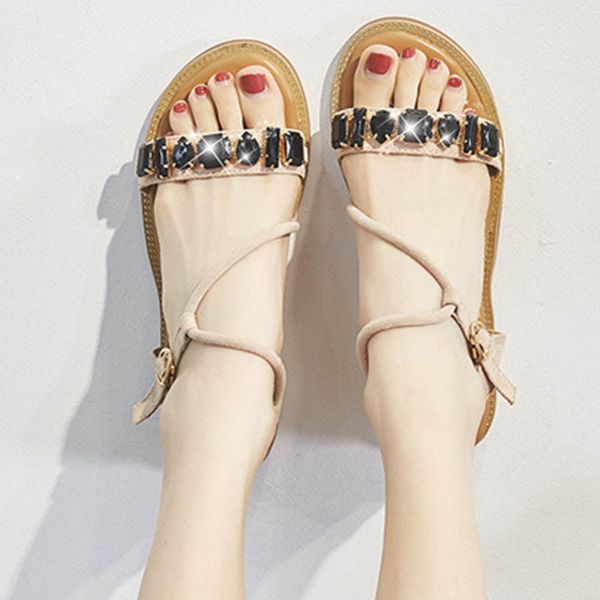 korean fairy crystal buckle band flock gladiator sandals women flipflops beach shoes woman fashion diamond wedges sandalias 2020, Black
korean fairy crystal buckle band flock gladiator sandals women flipflops beach shoes woman fashion diamond wedges sandalias 2020, Black