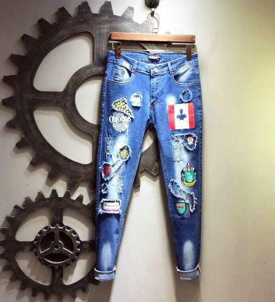 dolce classic tide brand jeans mens designer jeans luxury puzzle trousers street hip-hop pants trend casual pants rock revival jeans selling, Blue
dolce classic tide brand jeans mens designer jeans luxury puzzle trousers street hip-hop pants trend casual pants rock revival jeans selling, Blue