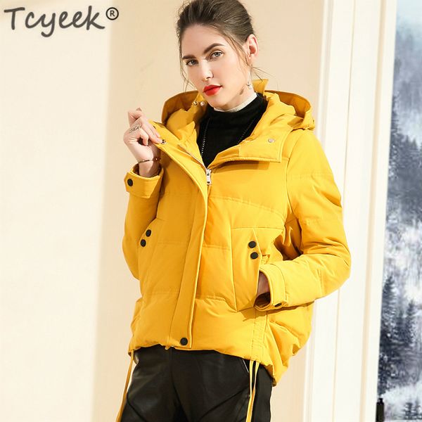 tcyeek winter down jacket women 90% white duck down coat female short loose thick warm parkas hooded coat jackets lwl1178, Black
tcyeek winter down jacket women 90% white duck down coat female short loose thick warm parkas hooded coat jackets lwl1178, Black