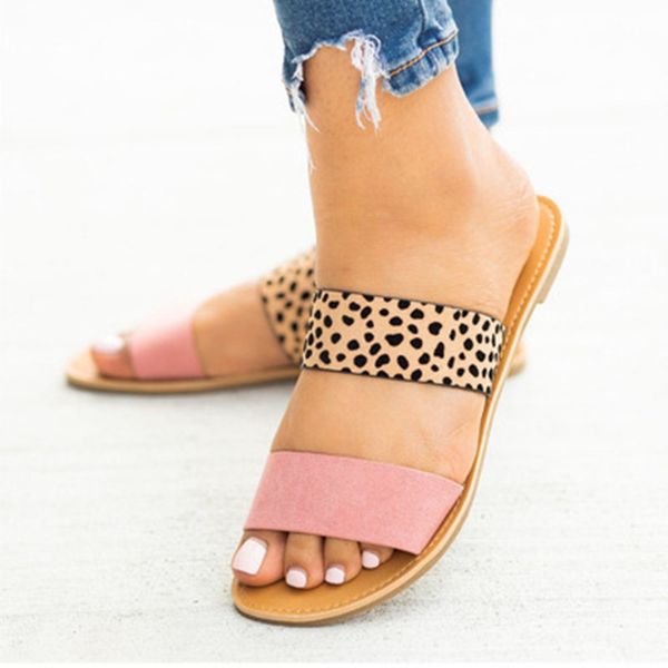 women summer slippers flat straight sandals fashion leopard print women shoes beach casual ladies plus size slippers new, Black
women summer slippers flat straight sandals fashion leopard print women shoes beach casual ladies plus size slippers new, Black