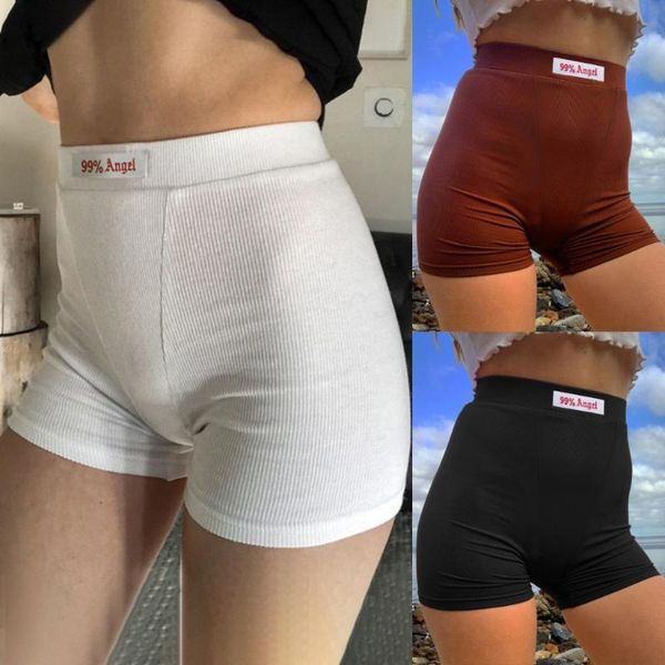 women's summer elastic sports home shorts 2020 high waist solid color casual gym workout fitness yoga shorts, White;red
women's summer elastic sports home shorts 2020 high waist solid color casual gym workout fitness yoga shorts, White;red