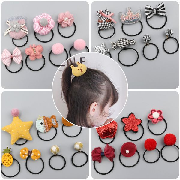 7 piece girls hair ring children's tiara hair accessories elastic rubber band ring korean version of the head rope set, Slivery;white
7 piece girls hair ring children's tiara hair accessories elastic rubber band ring korean version of the head rope set, Slivery;white