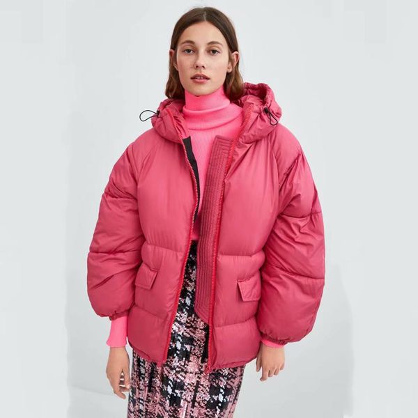down jacket women 2019 trendy new winter warm hooded personality lettter outwear with pocket female down jacket wholesale, Black
down jacket women 2019 trendy new winter warm hooded personality lettter outwear with pocket female down jacket wholesale, Black