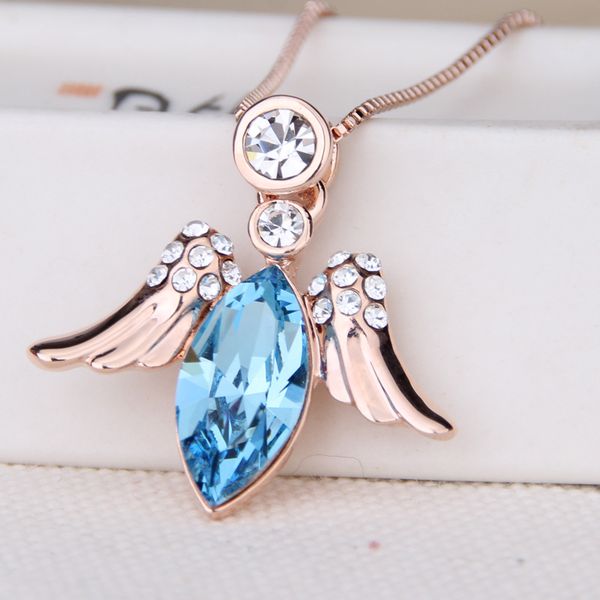 new zircon angel eye wing pendant necklace for woman fashion korean sweater chain luxury banquet party jewelry sale, Silver
new zircon angel eye wing pendant necklace for woman fashion korean sweater chain luxury banquet party jewelry sale, Silver