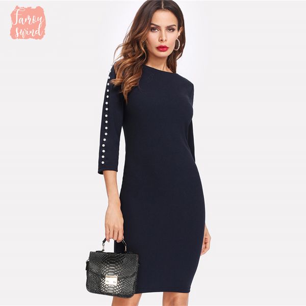 navy pearls dress beaded sheath pencil three quarter length ladies zipper dress winter women office sleeve dress, Black;gray
navy pearls dress beaded sheath pencil three quarter length ladies zipper dress winter women office sleeve dress, Black;gray