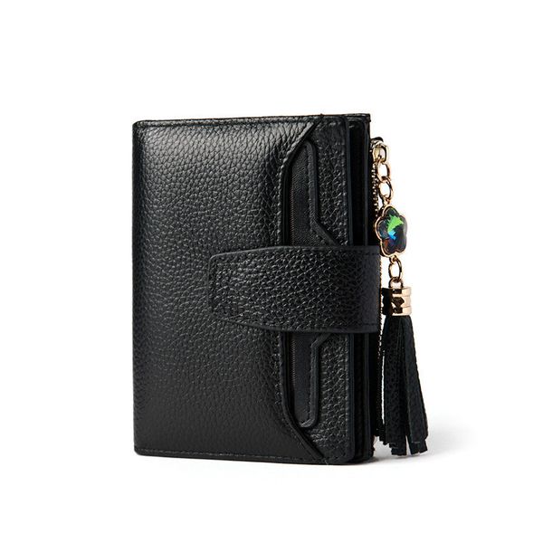 2019 new fashion elegant exquisite versatile comfortable soft genuine leather purse solid color women's wallet, Red;black
2019 new fashion elegant exquisite versatile comfortable soft genuine leather purse solid color women's wallet, Red;black