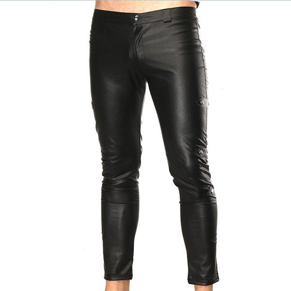 mens patent leather pants skinny wetlook night club legging high elastic slim tight gay male trousers low waist black, Black;pink
mens patent leather pants skinny wetlook night club legging high elastic slim tight gay male trousers low waist black, Black;pink