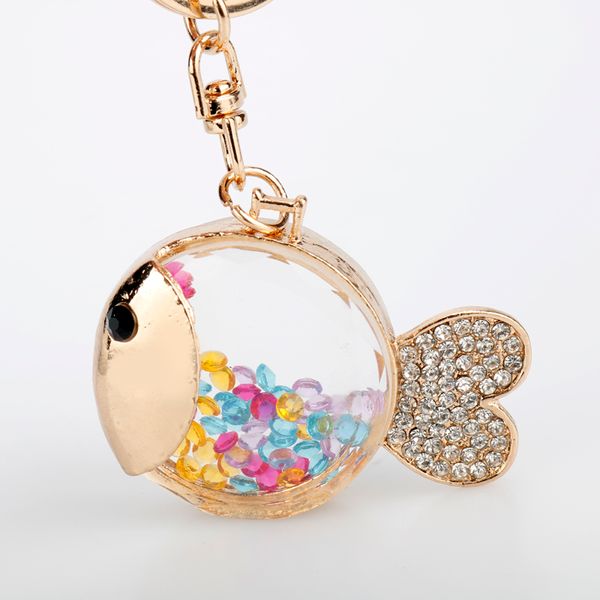 2 Styles Fashion Jewelry Cute Glass Fish Bottle Keychain Rhinestone Crystal Twinkling Keyring Women Girls Handbag Car Key Gift
2 Styles Fashion Jewelry Cute Glass Fish Bottle Keychain Rhinestone Crystal Twinkling Keyring Women Girls Handbag Car Key Gift
