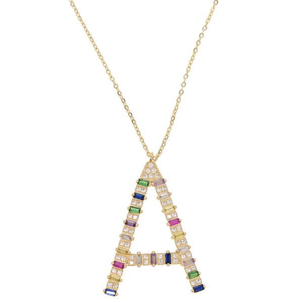 new arrived personalized name letter necklace rainbow initials big alphabet long women gorgeous jewelry, Black
new arrived personalized name letter necklace rainbow initials big alphabet long women gorgeous jewelry, Black