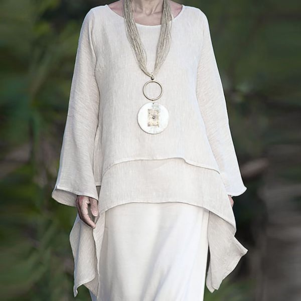 женщины блузы bluzki damskie плюс размер нерегулярного повседневного белья с длинным рукавом экипаж шеи блуза мода блуза женщина chemisier, White
женщины блузы bluzki damskie плюс размер нерегулярного повседневного белья с длинным рукавом экипаж шеи блуза мода блуза женщина chemisier, White